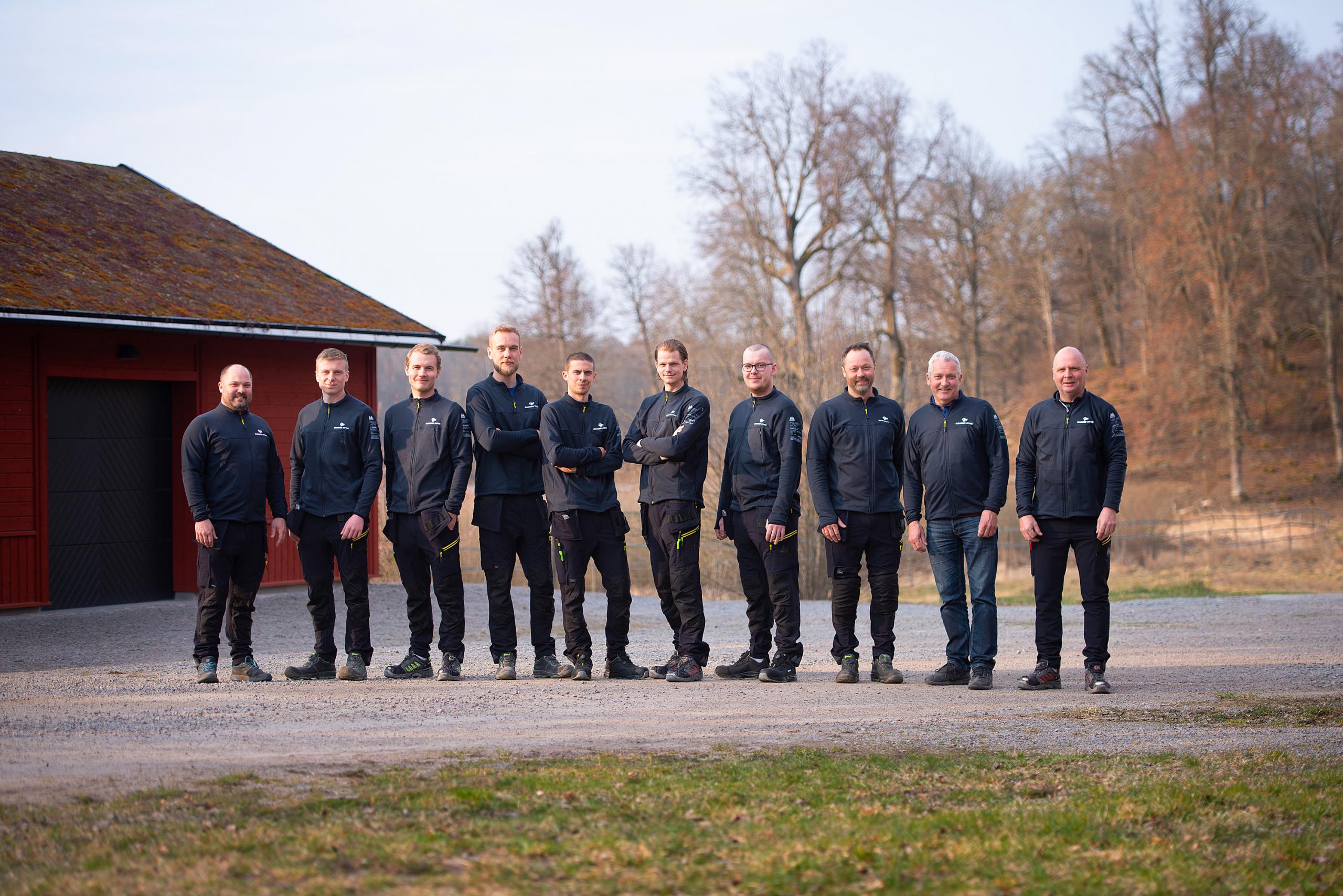 Hela personalen på Mannes Bygg